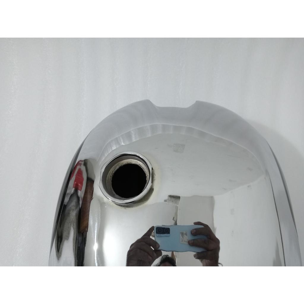 Norton Dominator Wideline Model 88 99 Steel Petrol Tank Chrome & Silver Painted