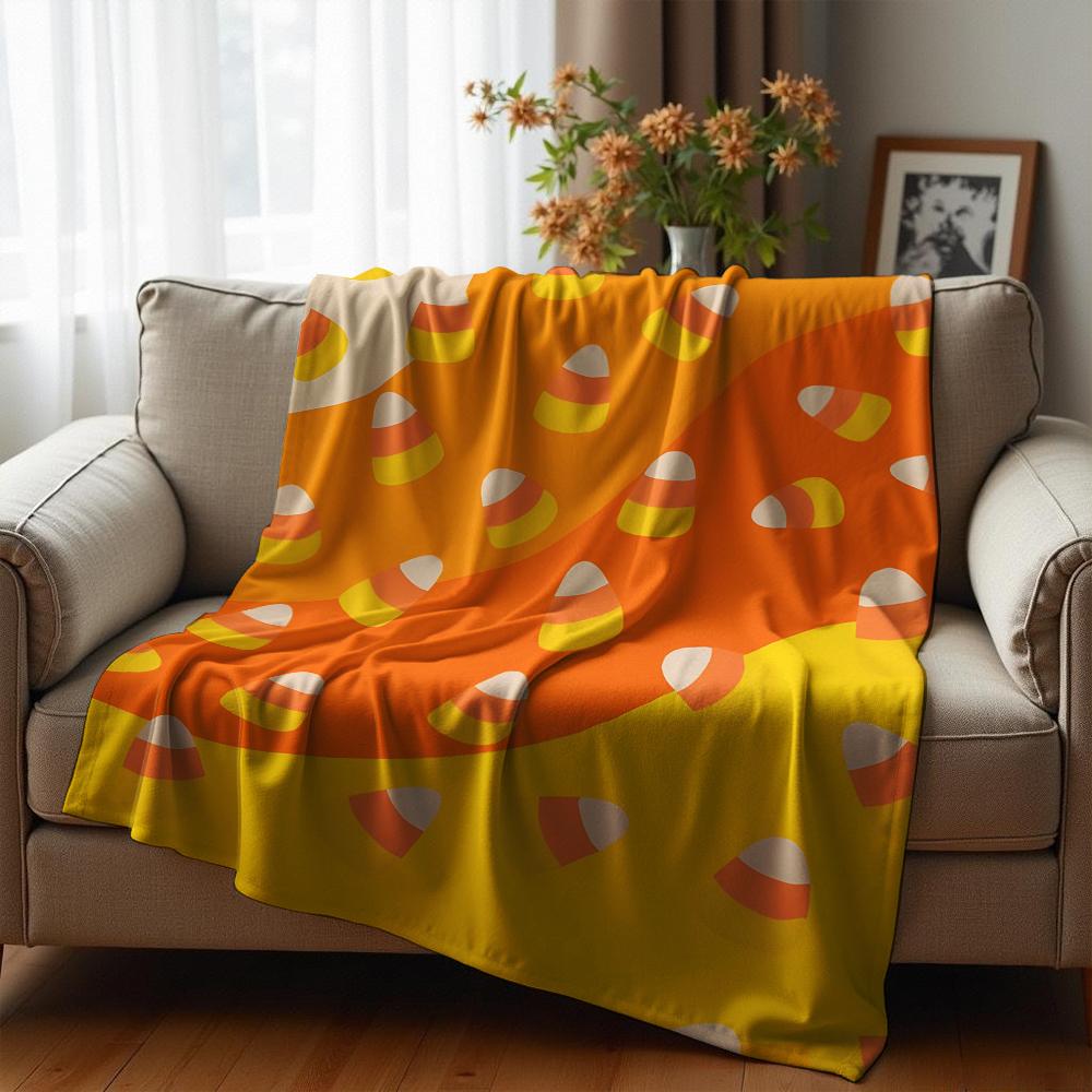 Red Xmas Flake Cartoon Anime Print Flannel Blanket Soft Warm Throw for Kids Bedroom Sofa Christmas Office Car