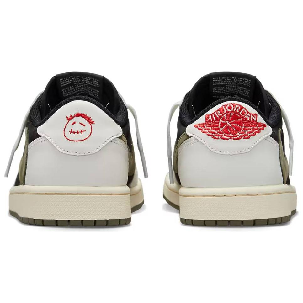 Travis Scott x Air Jordan 1 Retro Low OG SP Reverse Olive / Medium Olive Unisex Tenisky Zelená Černá Plachetnicová DM7866-200