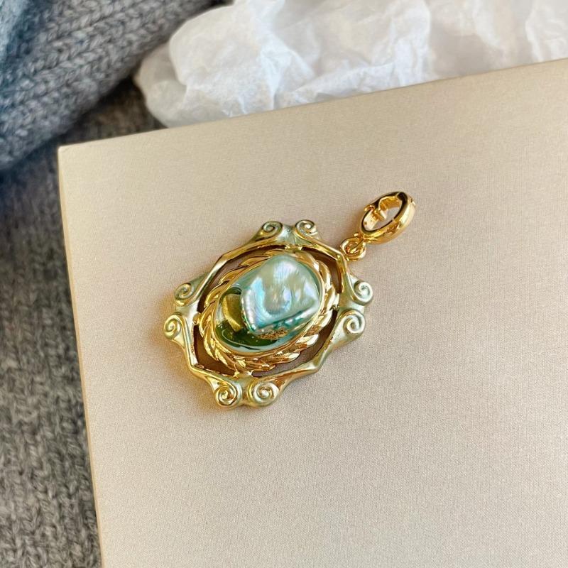 NALA Nala original design drip glaze painted necklace pendant single pendant without chain niche versatile universal clasp pendant