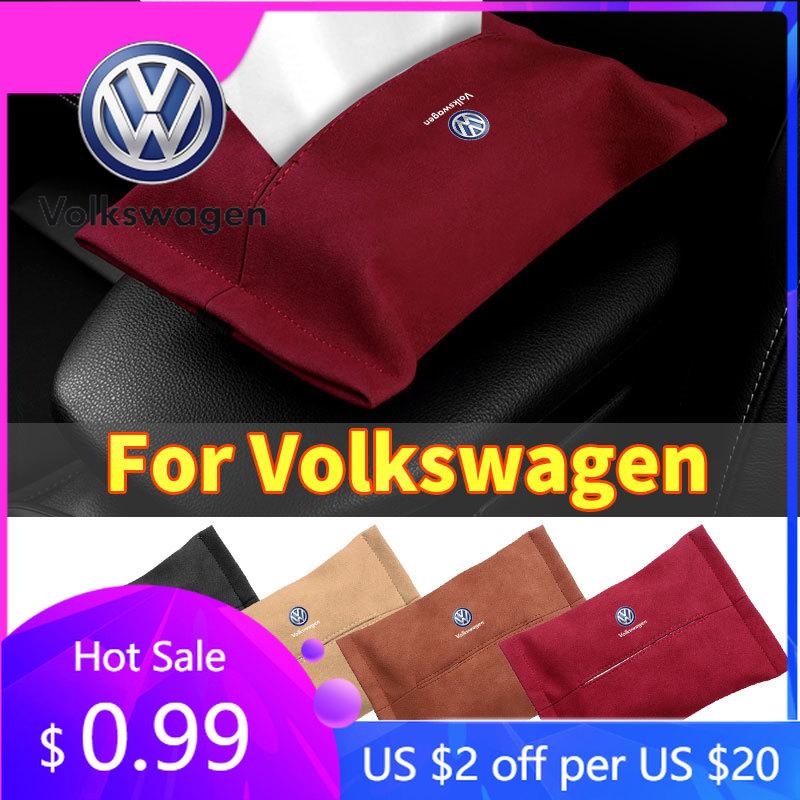 2026 Caldo Per Volkswagen VW Copertura Scatola Fazzoletti Auto in Camoscio Parasole Schienale Sedile Sospensione Per Volkswagen CC Golf 6 7 GTI Tiguan P