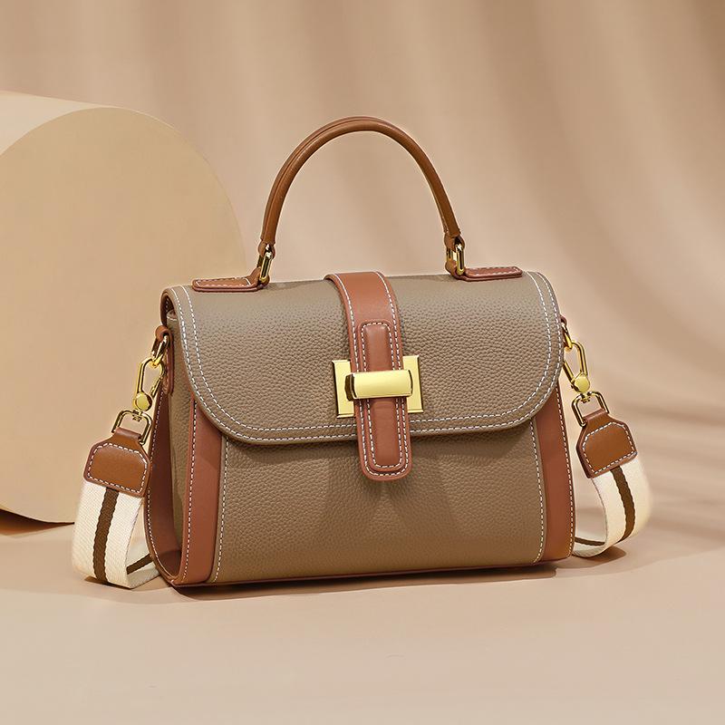 Bag Women'S Crossbody Bag Niche Light Luxury Versatile Shoulder Handbag Leather Women'S Bag Luggage