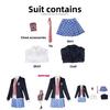 Bang Dream Cosplay Uniform With Wig For Style Cosplay Event Summer