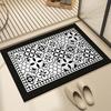 Retro Light Luxury Bathroom Quick Drying Pad Shower Room Water Absorption and Dirt-resistant Foot Pad Household Wear-resistant Floor Mat