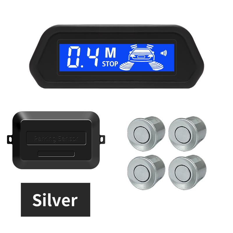 Car Parking Sensor Kit With Auto Parktronic Reverse LED Monitor 4 Sensors Radar Detector System Backlight Display
