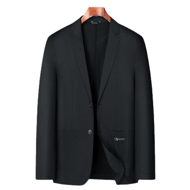 2025 Spring/Summer Men's Breathable Stretch Casual Plus-Size Single-Breasted Jacket