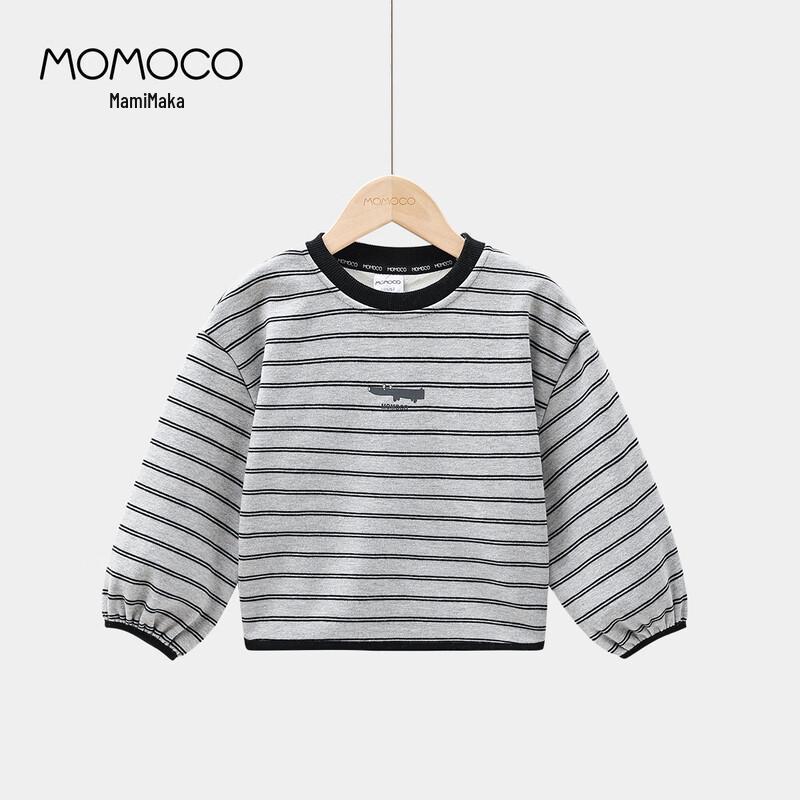 MOMOCO Boys Striped Winter Sweatshirt 90