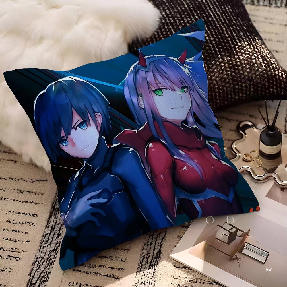 Darling In The Franxx Cartoon Pillow Cover For Bedroom Room And Living Room Sofa Decorative Cushion Cover