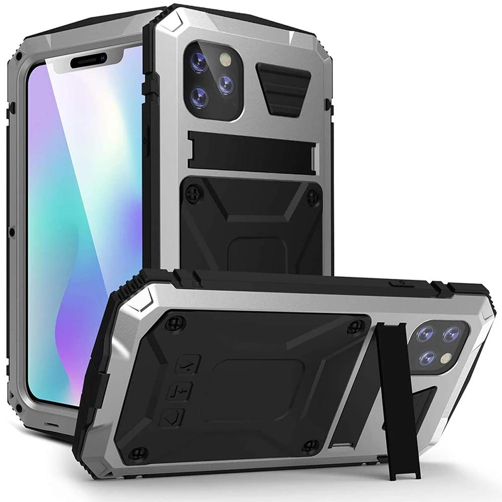 Hybrid Shockproof Protective Case Cover for IPhone 17 16 15 14 11 13 16 12 Mini 360 Full Protect Diamond Glass Metal Silicone
