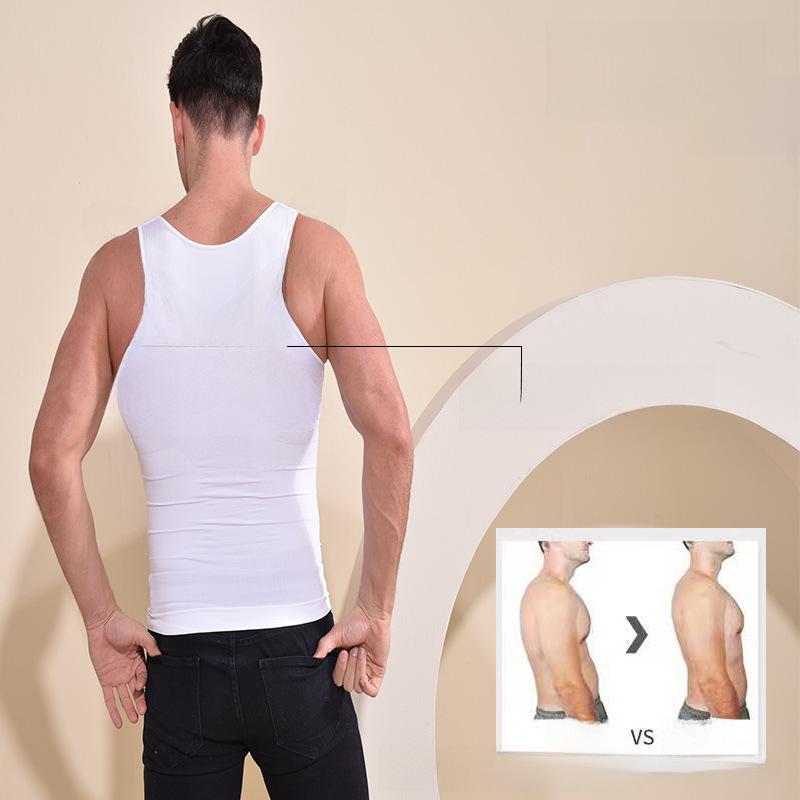 Figurformendes Bauchstraffungsunterhemd und Taillen-Shapewear für Herren.