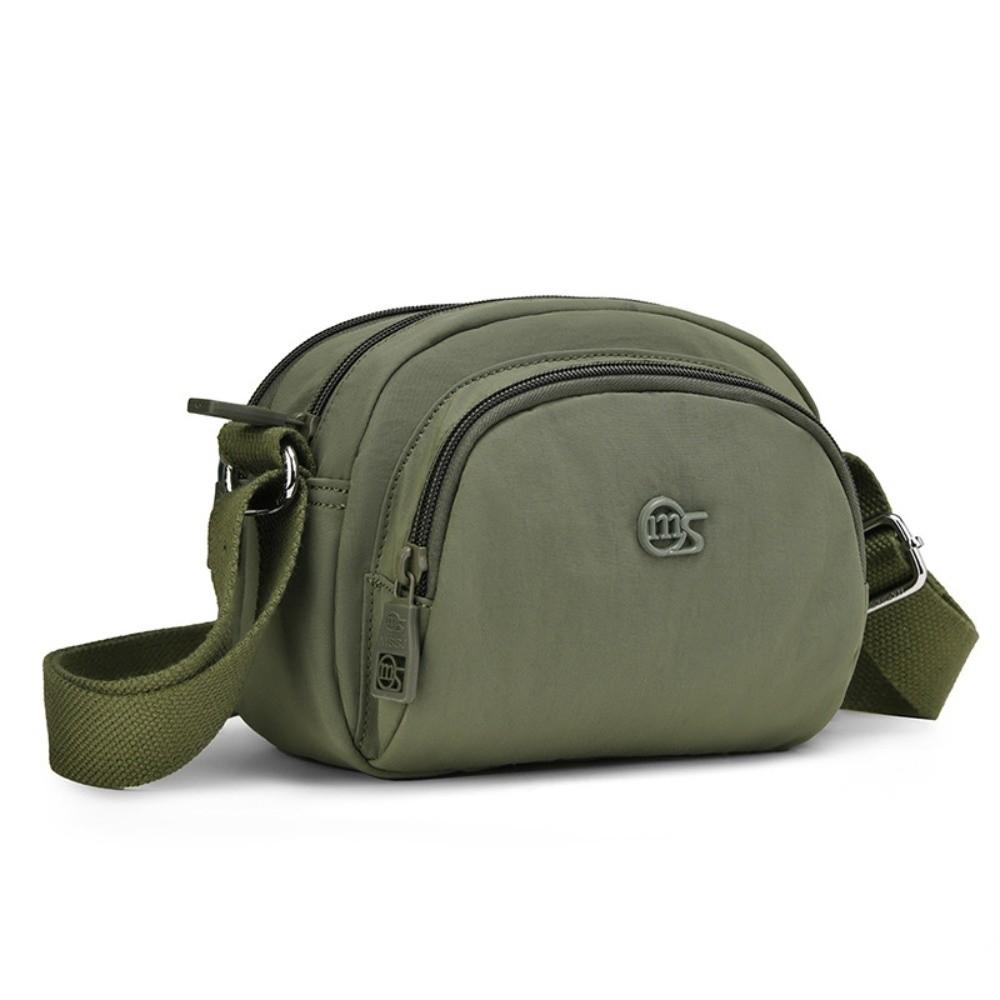 

Fashion Long Strap Shoulder Bag All-match Light Weight Crossbody Bag Durable Multi-pocket Messenger Bag For Girls Women зелений