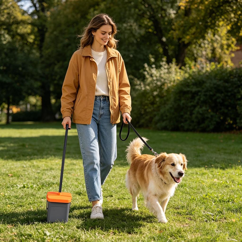 Cat Poop Scoop Long Handle Poop Shovel For Dogs Adjustable Pet Litter Scoop For Home Outdoor Travel Hiking Picnic Backyard Lawn