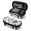 Pen Case Zip Around Closure Spacious Storage 300D Polyester with Pen Slots Mesh Pocket and Spacious Main Compartment for Students