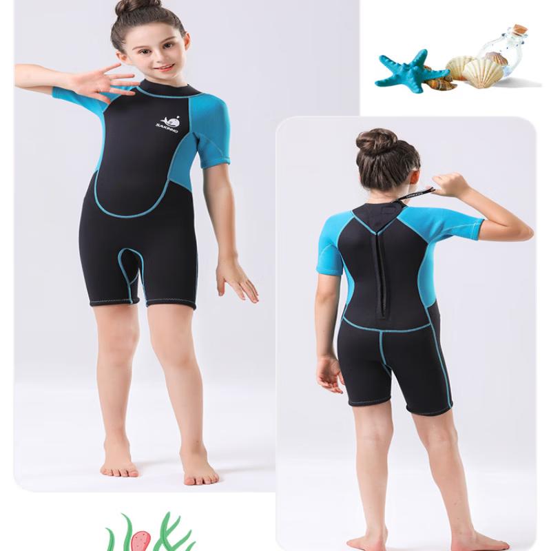 SAKINNO Kids One-Piece Wetsuit for Boys L