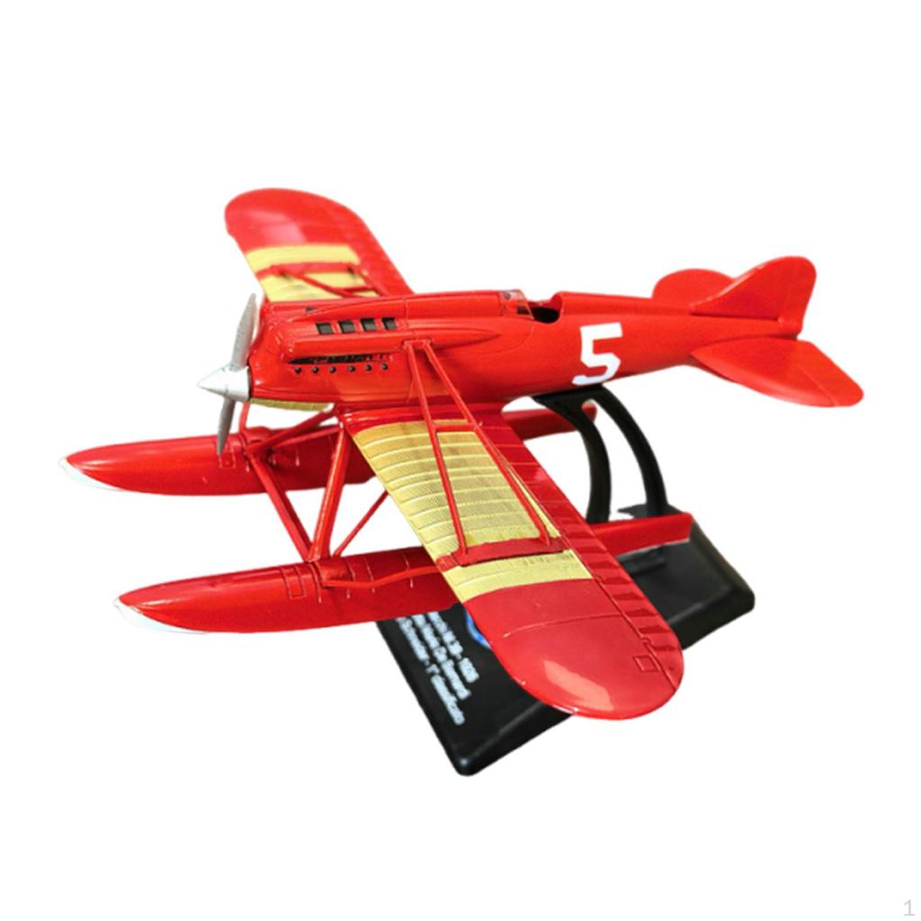 Diecast Aircraft Airplane Model Seaplane for TV Cabinet Bar Bedroom Living Room Office