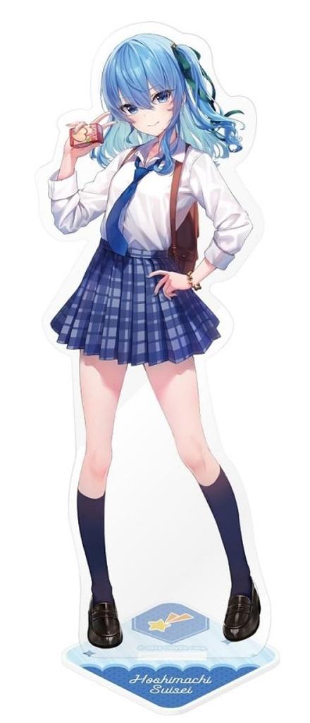 7-Eleven Hololive Shiranui Construction Shiraken Life-sized Acrylic Stand (Hoshidachi Suisei) Size Approximately H140mm