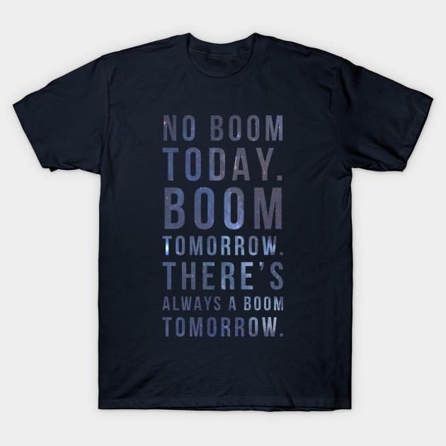

Men Black Print T-shirt No Boom Today No-Cut Transfer Paper Print Cotton Tshirt L Темно-синій