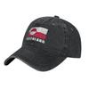 Grönland Flagge Grunge Länderflagge Grönland Lässige Baseballkappe Tennis Skate Trucker-Kappe Frühling Damen Unisex Y2k Snapback-Kappe