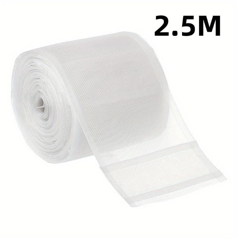 Transparent Pleated Curtain Tape Nylon Folding Tape Reinforced Hanging Strips White Flat Style For Hooking Curtains And Home Diy