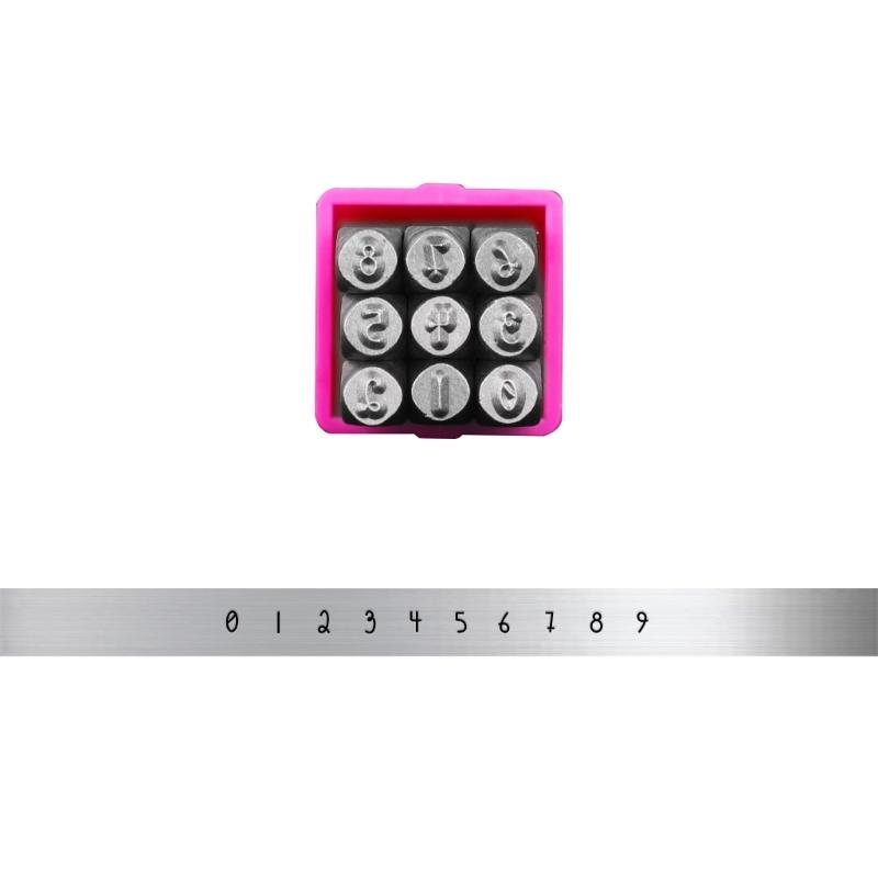 Professional 3mm Steel Letter Number Stamper Metal Handle Leather Punches Carving Tool For Leather Craft Jewelry Making