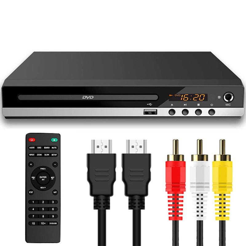 1080P HD Eye Protection Intelligent Error Correction EVD Student New DVD Player Household CD Player 223*193*45mm