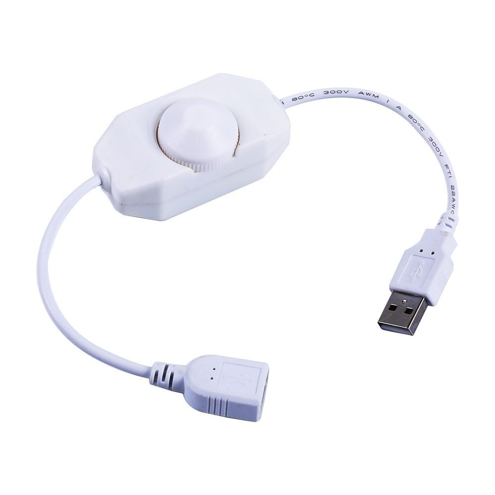 USB DC 5V Stepless Manual Knob Touch LED Dimmer Switch for 5050 2838 Strip Light 1 Channel Brightness Adjustment Controller