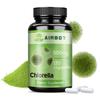 Chlorella capsules, 500 mg per portie, volledig natuurlijk, voedingssupplement, geschikt voor volwassenen.