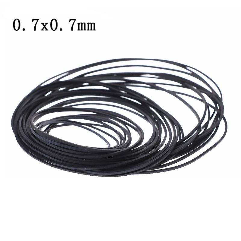 Set of 50/100pcs Assorted Belts for Cassette Players Record Players Quality Rubber Belts 0.7x0.7mm Easy Installation