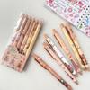 6Pcs Kawaii Cute Capybara Gel Pen Quick-Drying Writing Smooth Pen Cartoon Pressing Neutral Pen School Supplies Stationery
