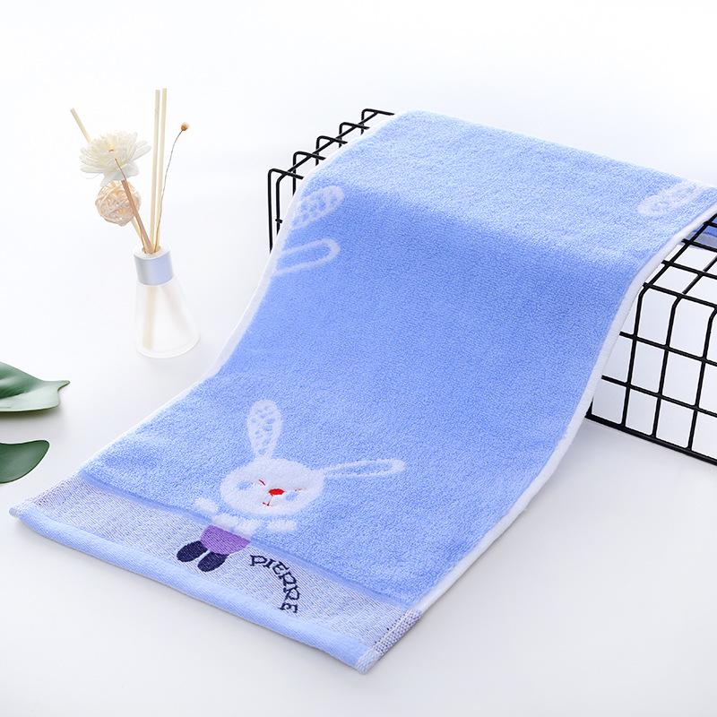 Double-sided 32-thread Baby Towel 25*50cm Soft, Absorbent, Thick, Suitable for Infants and Toddlers, with Embroidery Design