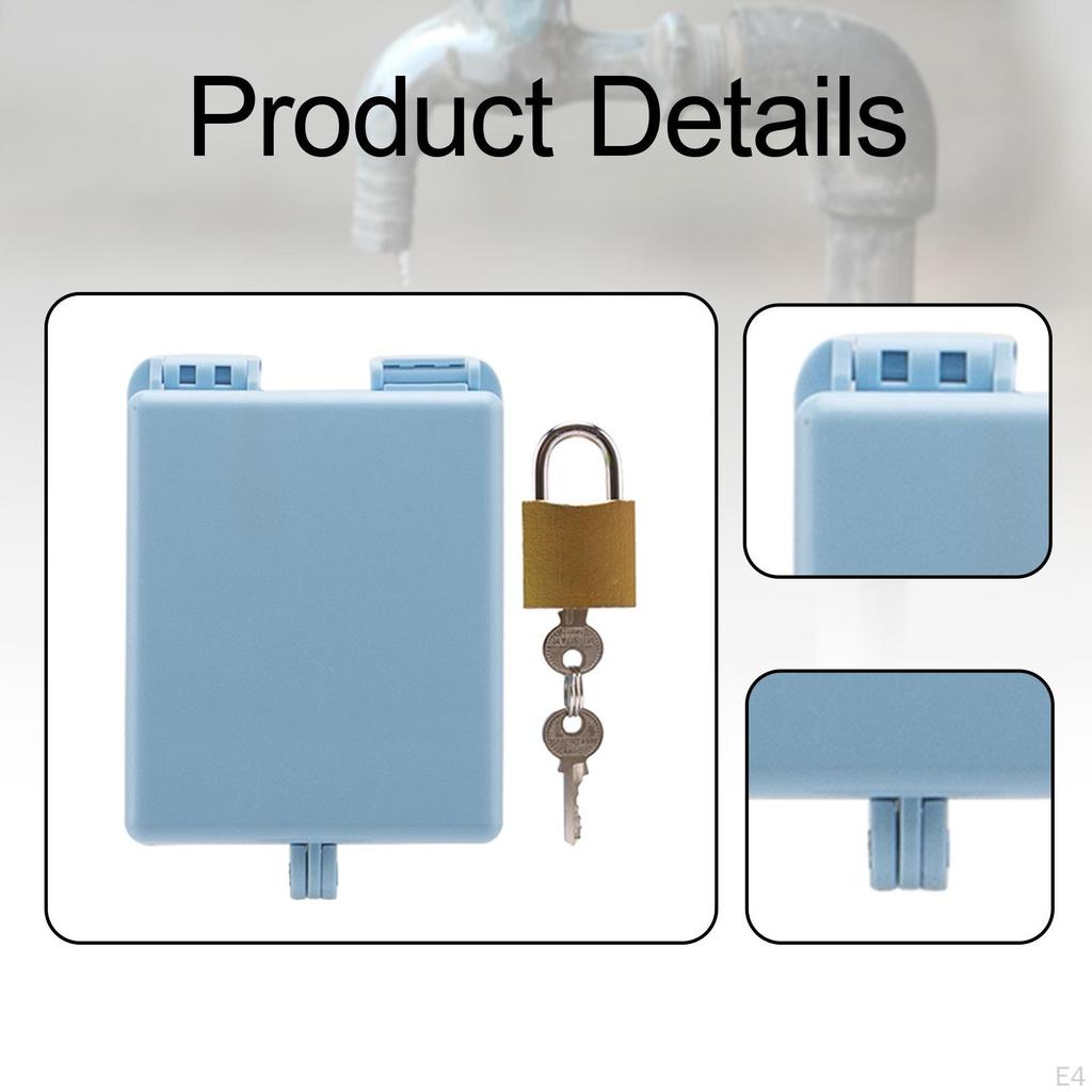 Gartenhahn Schloss Vorhängeschloss Metall Außen Wassersparend Schutzabdeckung Zapfhahn für