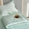 Ultra-luxury Jacquard Mulberry Silk Fill Cooling Blanket Set or 1 Pcs Natural Plant Fabric Summer Quilt Queen 100% Lyocell Duvet