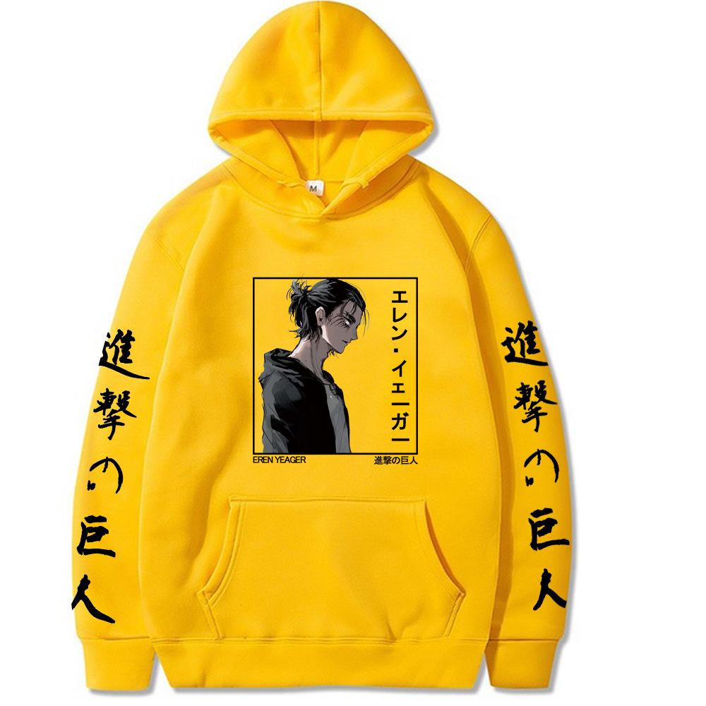 New Anime Cartoon Print Hoodie Loose Casual Hooded Sweater For Men And Women