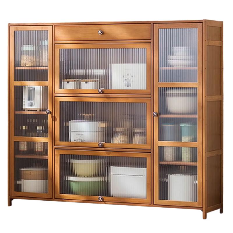 Modern Freestanding Storage Cabinet with Doors & Drawers