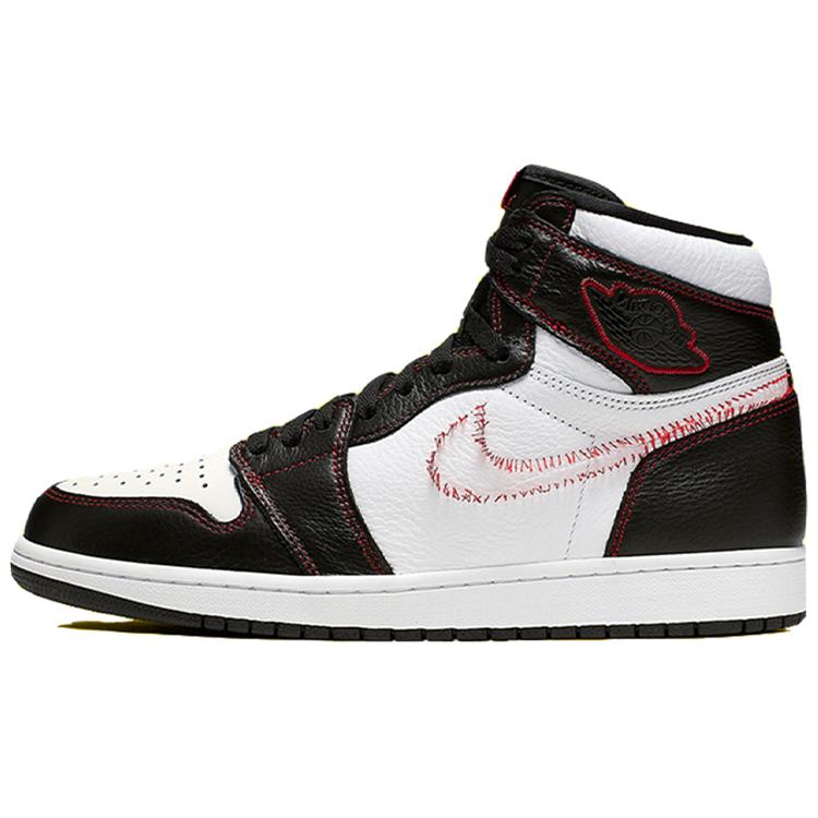 

new JORDAN 1 Retro High Defiant White Black Gym Red 44