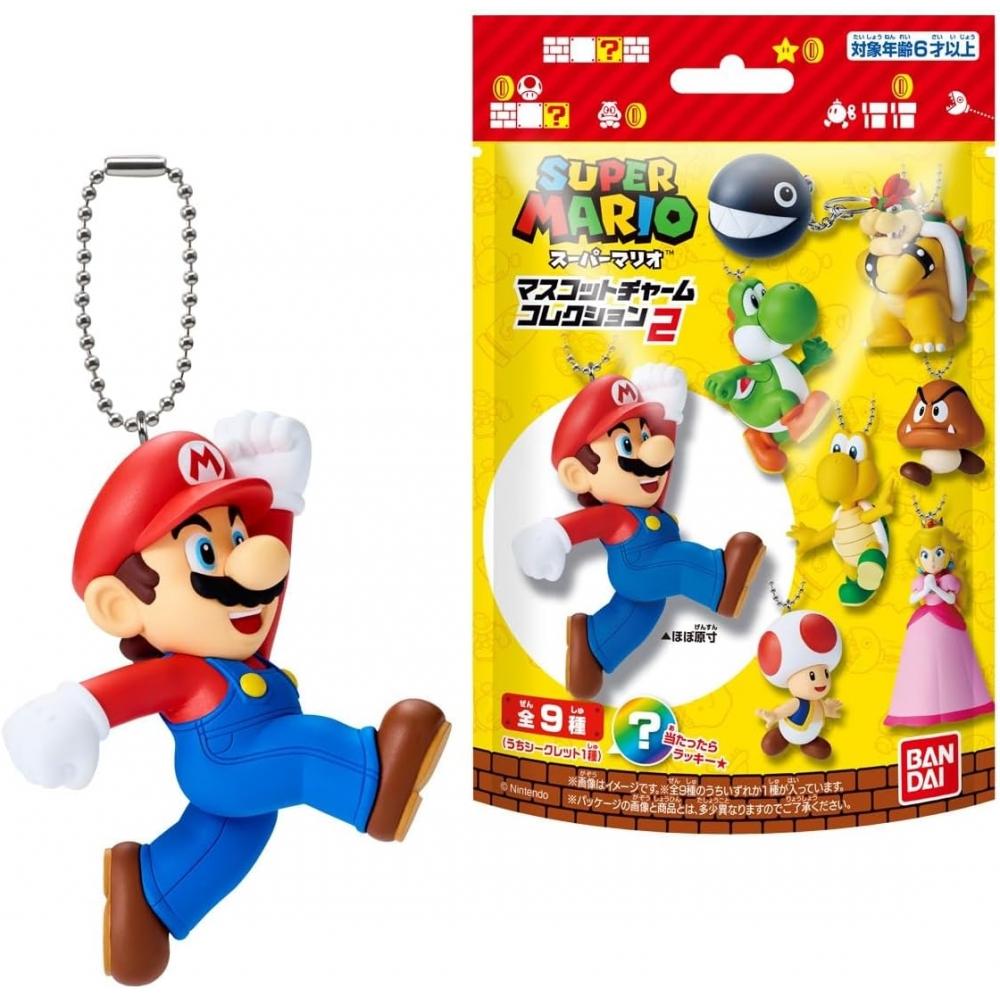 

Bandai Bandai Super Mario Mascot Charm Collection 2 Chewing Gum Food Toy [box Sale Set Of 10]