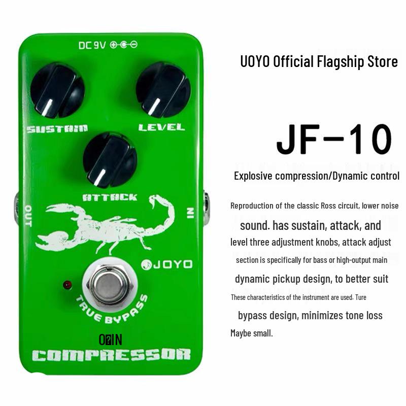 Pedal de Efeitos Overdrive & Distorção Analógico/Digital Série JF da JOYO