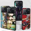 Girls Band Cry Case for Xiaomi Poco M3 X3 NFC X5 M5s M4 Pro 5G F3 Black Silicone Soft Phone Cover Coque