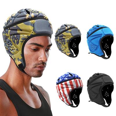 Kask Soft Shell do Flag Footballu Kask Rugby Skorupa Miękka Wyściółka Ochrona Głowy Regulowany Ochraniacz Głowy Do Hokeja Footballu