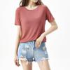 2022 Frühling/Sommer Damen Locker Modal Rundhals Kurzarm T-Shirt