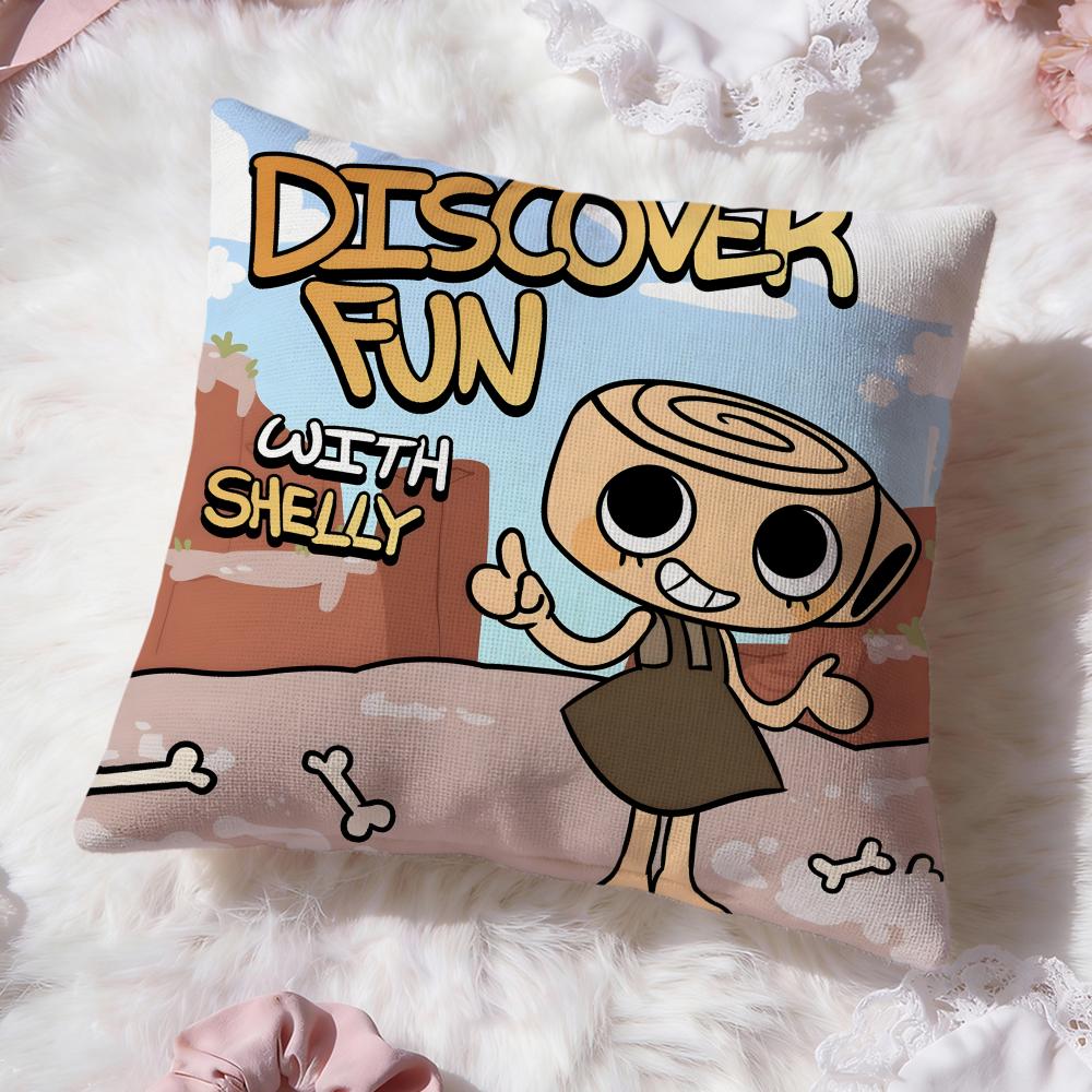 game cute d-Dandys World Cushion Cover Premium Comfort Reversible Pillow Cove -Two in One Design for Any Room & Car Interior