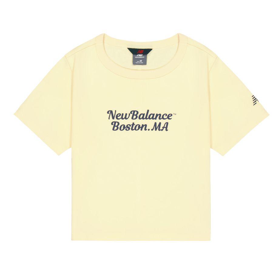 

New Balance Drop Shoulder Sleeve T Shirt Women s Light Yellow NEF12062-LYL M