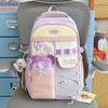 Schoolbag Japanese ins college style fresh and sweet schoolbag female high value junior high school students lightweight large capacity backpack