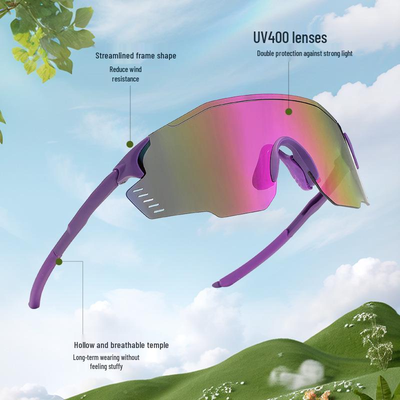 25th Anniversary Color-Changing Cycling Glasses for Outdoor UV Protection - Unisex