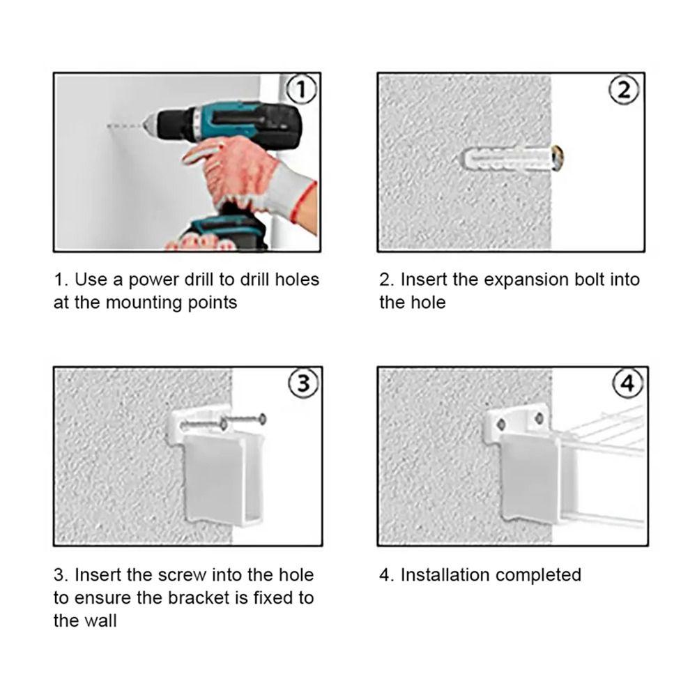 1Set With Screws Drape Rod Bracket Mounting Heavy Duty Drape Rod Support Plastic Closet Pole End Support for RV Camper Trailer