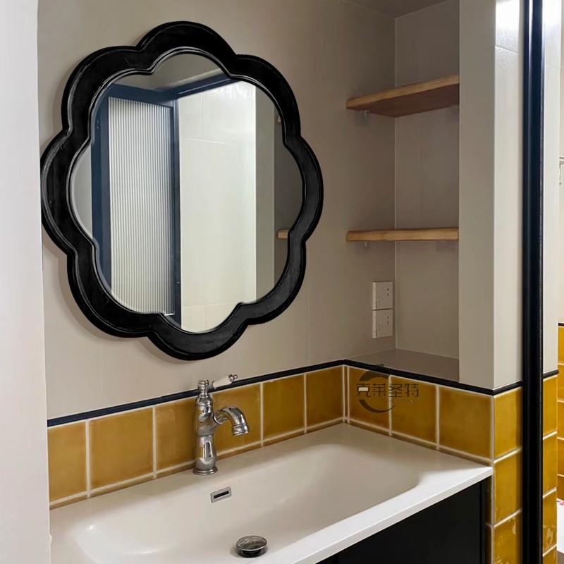 

Бесконечность Эстетика Зеркальная Стена Спальня Нерегулярные Скандинавские Винтажные Зеркала Большие Волнистые Украшения Для Гардероба Украшения Для Дома 50X50CM