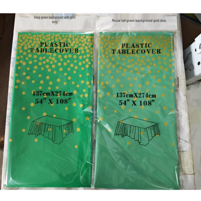 Polka Dot Disposable PEVA Plastic Party Tablecloth