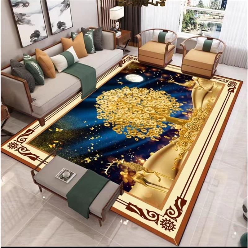 Traditional Chinese Style Area Rug Door Mat For Living Room Study Bedroom Tea Room Sofa Cushion Home Use