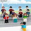 M8127 Splicing Building Block Toy Tour Group Figurine Student Teacher Children Small Particle Building Block Toy