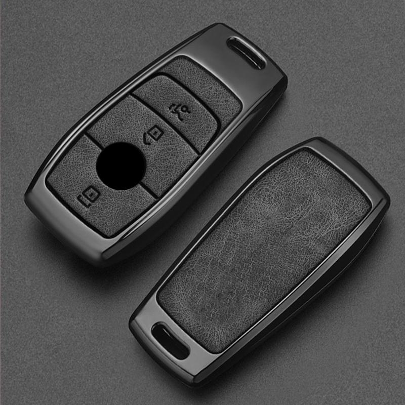 Alloy Style Fashion Car Key Case Cover Shell Fob For Mercedes Benz A C E S G Class GLC CLE CLA W177 W205 W213 W222 X167 AMG